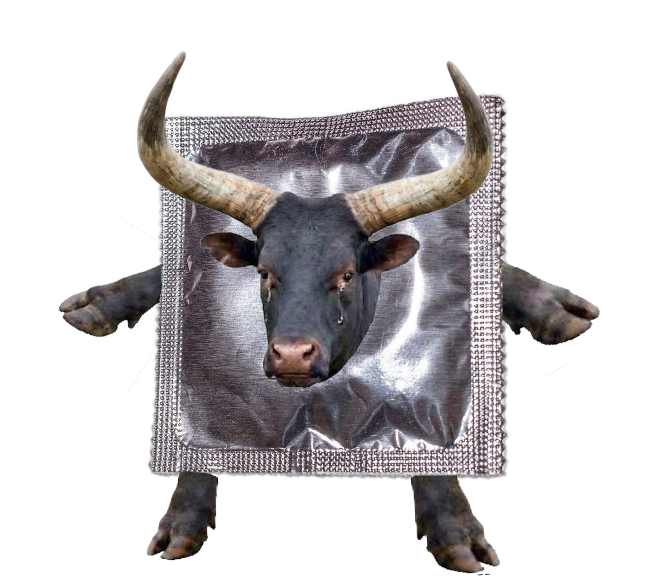 Crying Condom Bull